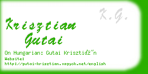 krisztian gutai business card